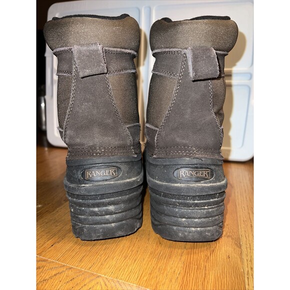 RANGER BROWN LEATHER THERMOLITE LINERS FRONT ZIP‎ ANKLE MEN'S 11 BOOTS - Picture 5 of 8